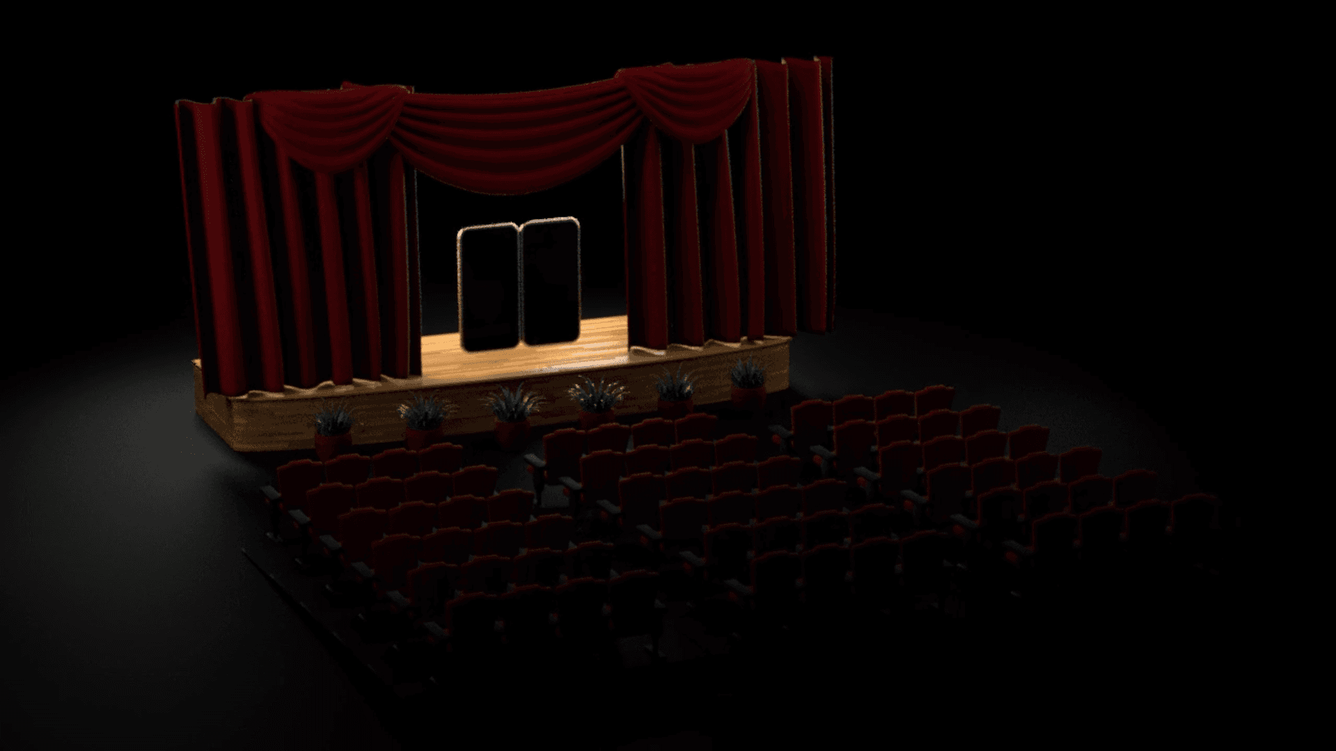 Video thumbnail stage reveal